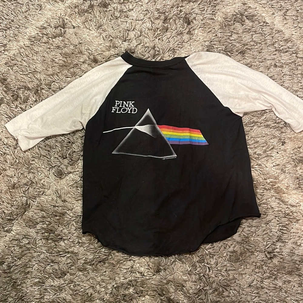 1987 PINK FLOYD CONCERT 🎵 TOUR BAND RAGLAN TEE T SHIRT UNISEX VINTAGE